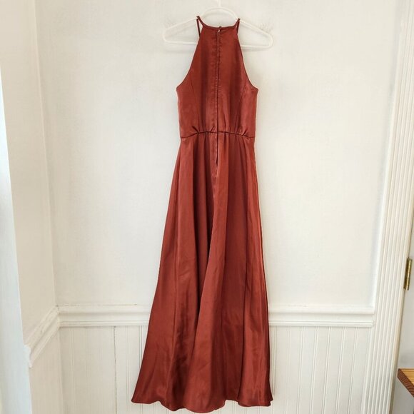 Galina Signature Junior Bridesmaids Dress Cinnamon Orange JB9955 Girls 6 - Picture 3 of 10